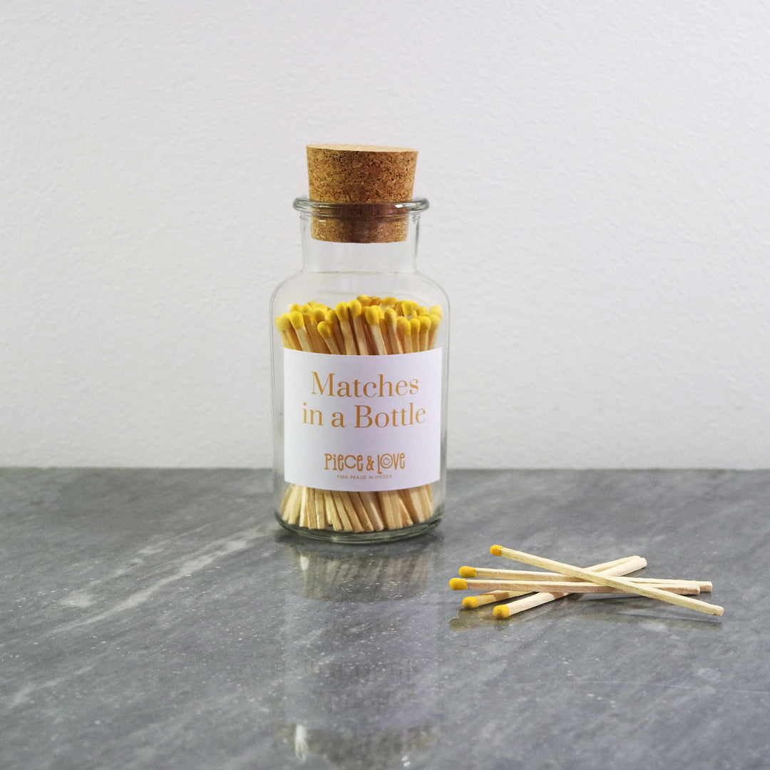 Piece & Love | Matches in a Bottle fiammiferi gialli